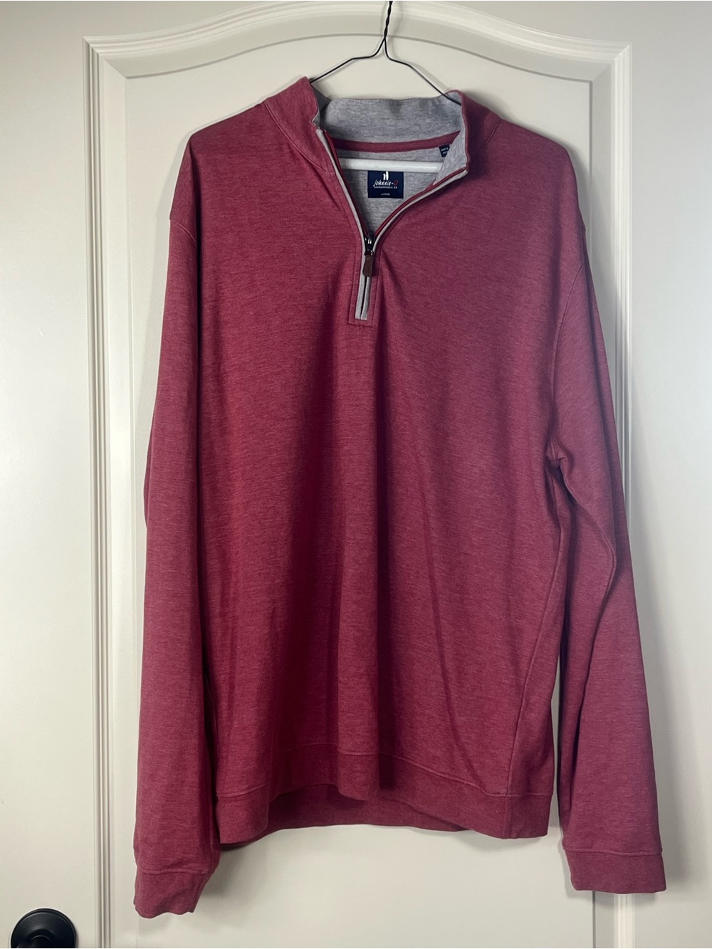 johnnie-O Men’s Half-Zip Sweater - Burgundy Heather